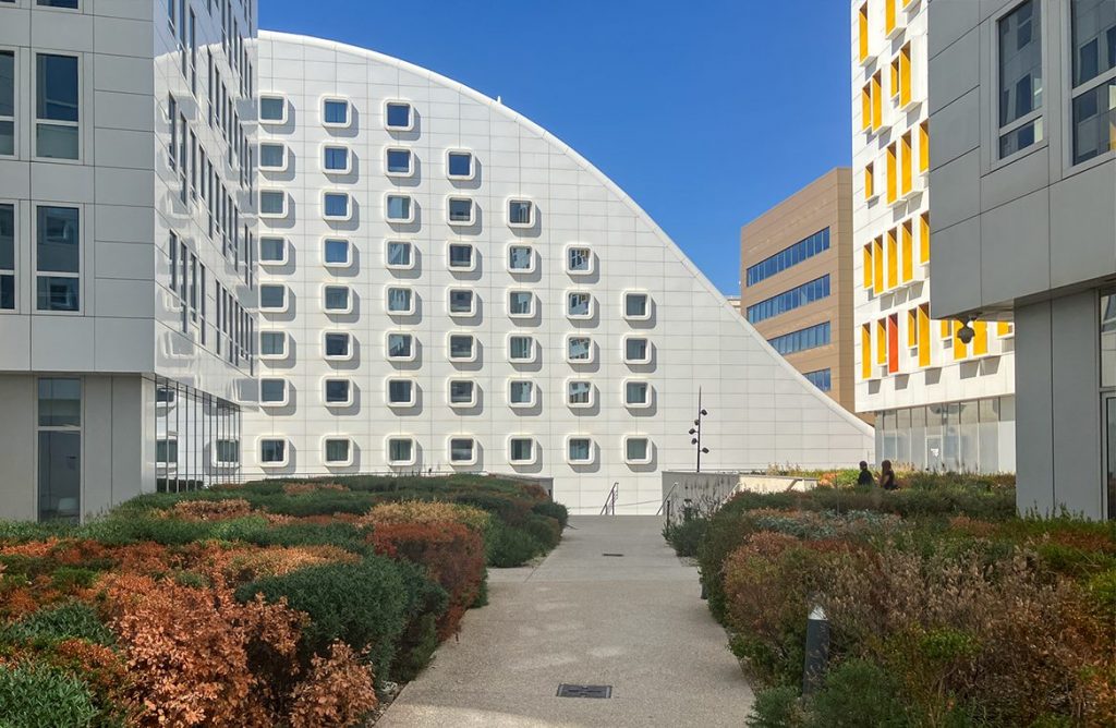 Geschäftsquartier Marseille mit Hotel