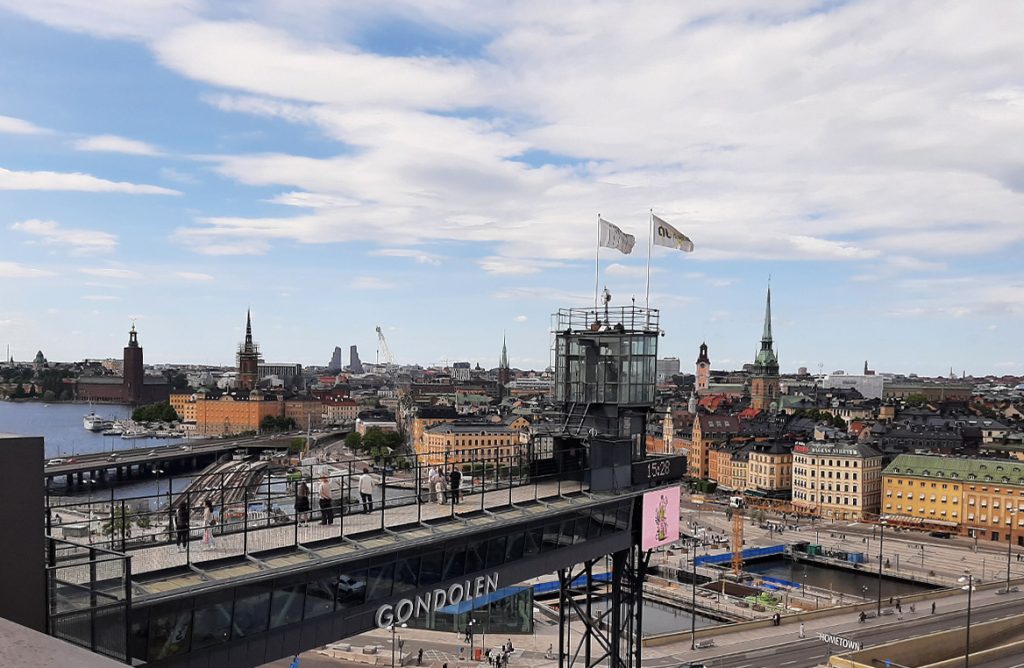 Aufzug Katharinahissen mit Blick auf die Altstadt Gamla Stan